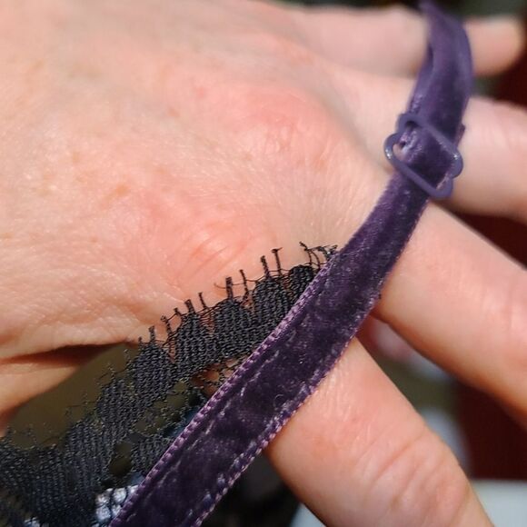 Moda international lavender velvet strapless blous - Picture 10 of 10